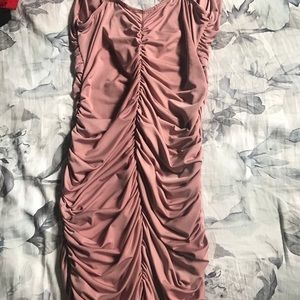 Pink mini dress